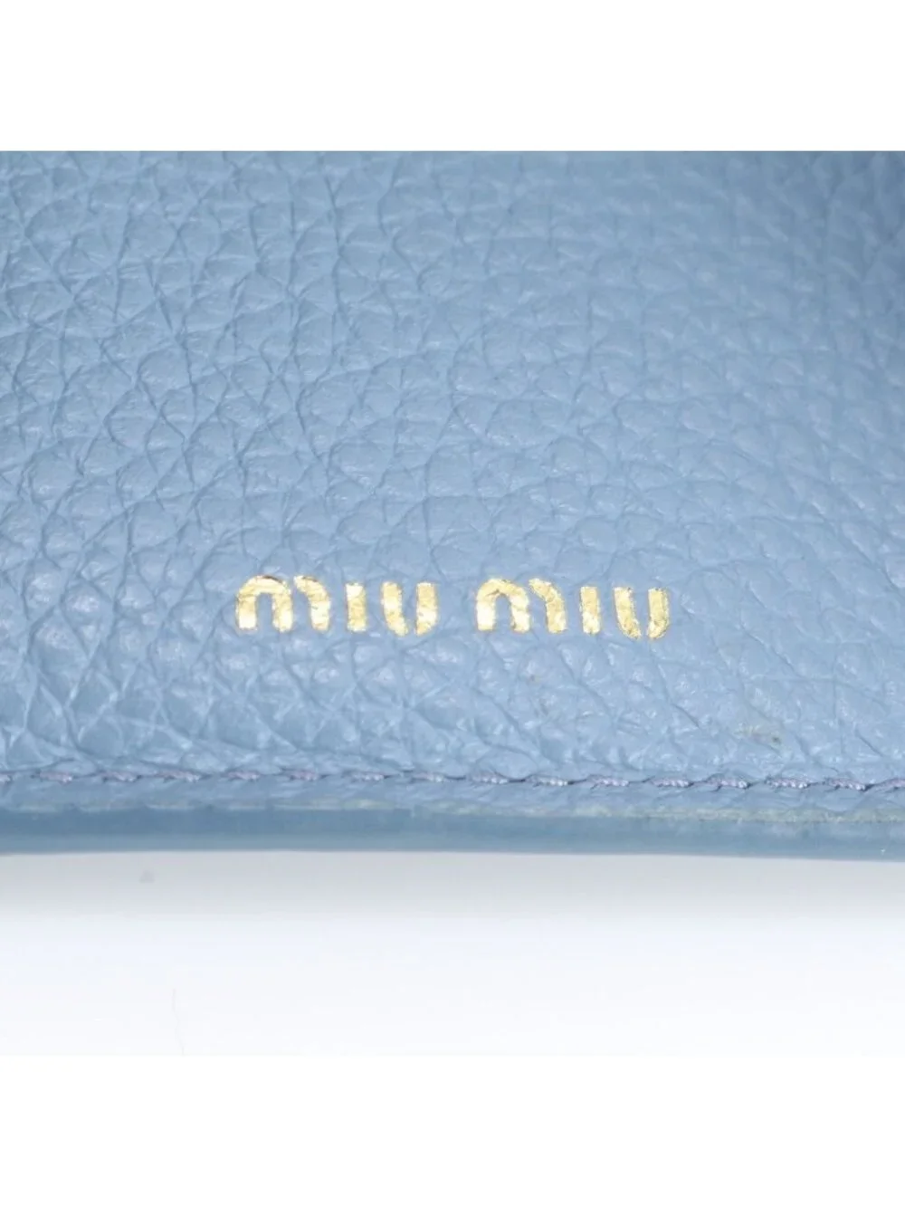 Miu Miu Leather Trifold Wallet Compact